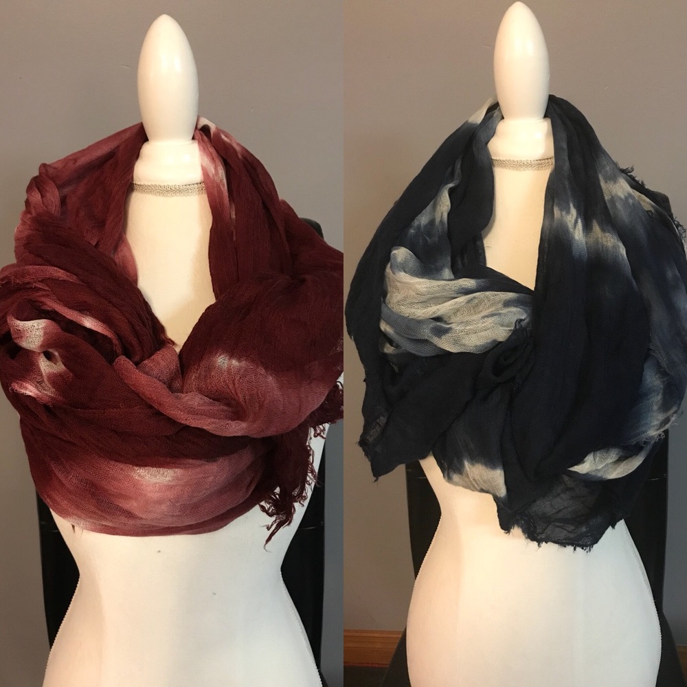 Charlotte Russe tie dye scarves bundle